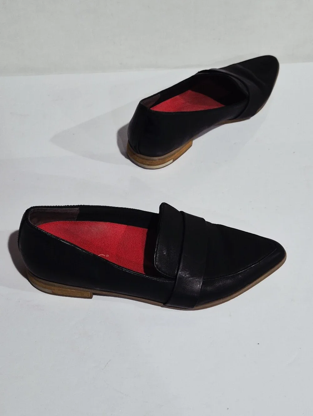 Dr. Scholl's Faxon Black Pointed Toe Slip-On Loafers Size 7M
